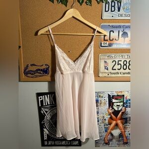 Beautiful baby pink lingerie set